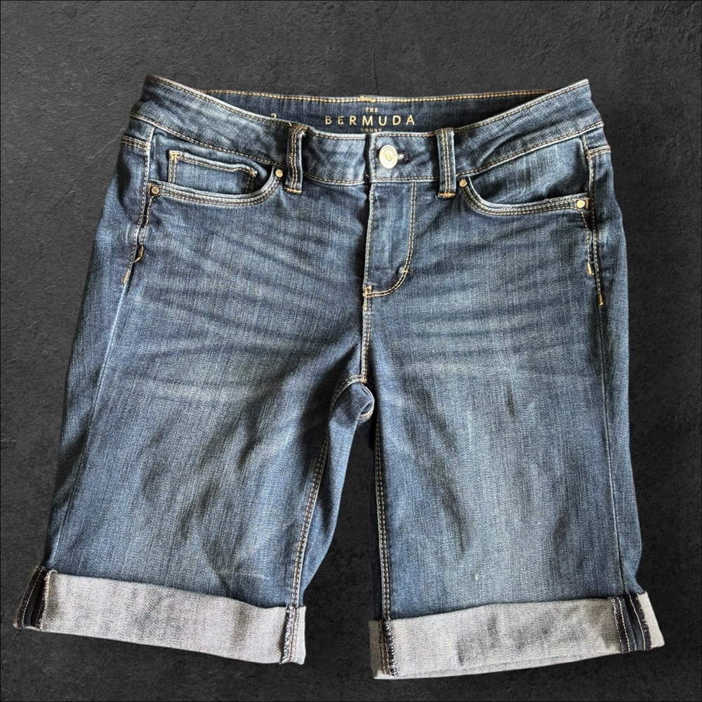 WHBM Bermuda Denim Shorts Size 2